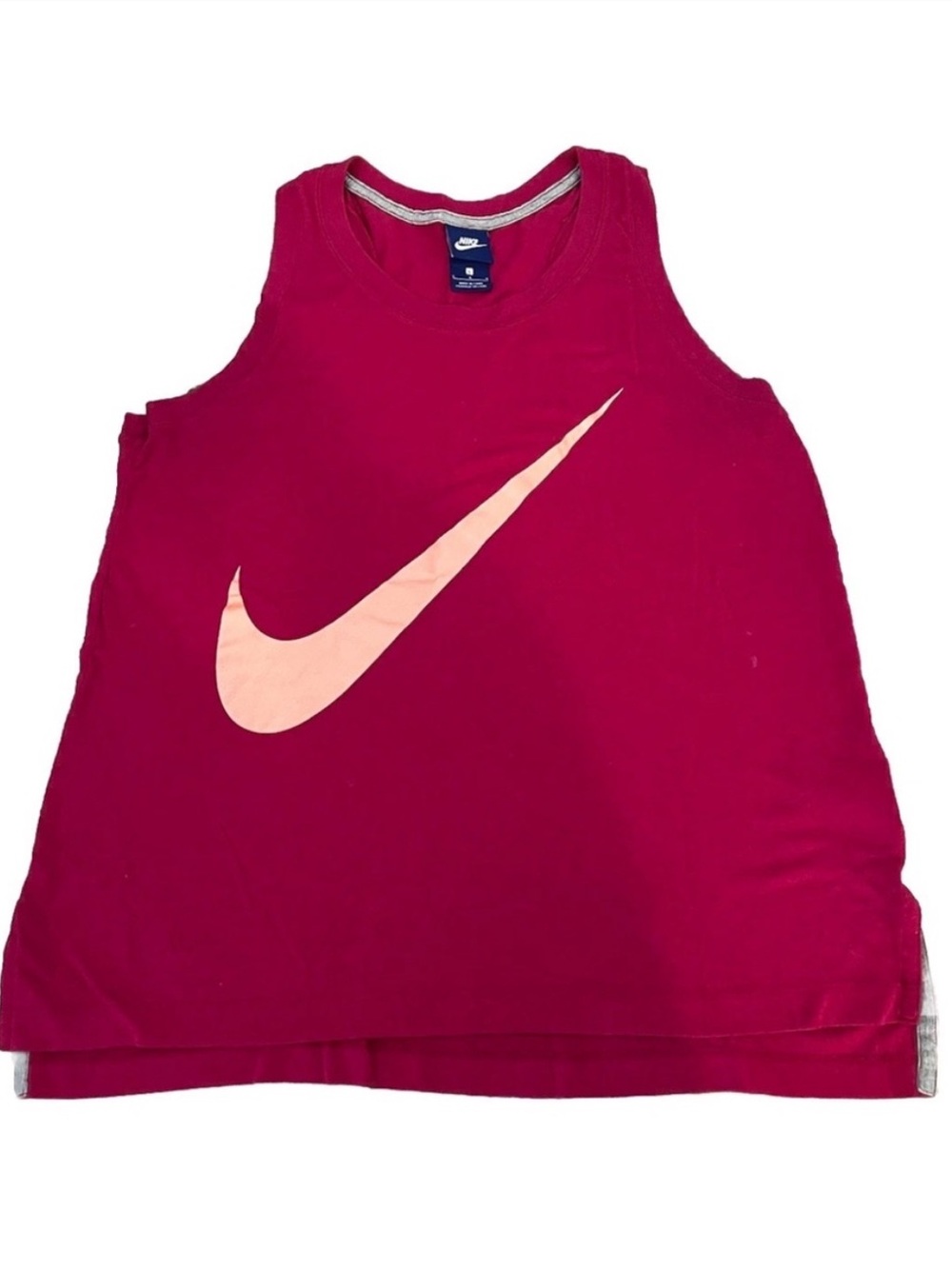 Nike Pink Swoosh Tank Top Workout Top Size Large